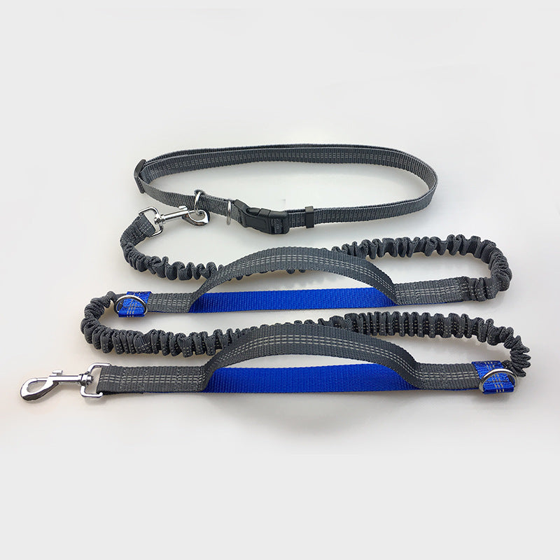 Hands-Free Running Dog Leash with Shock Absorber – Reflective