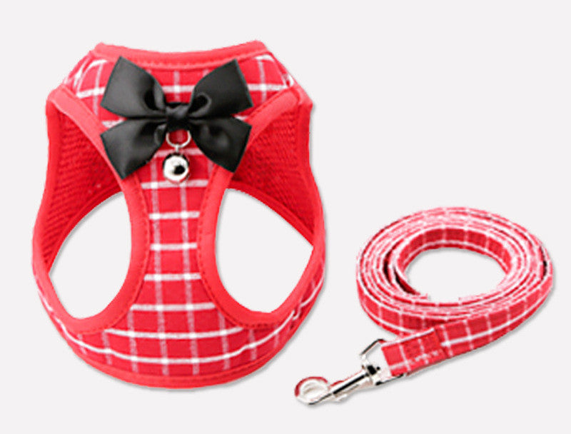 Cat Harness & Leash Set – Stylish Bow Design
