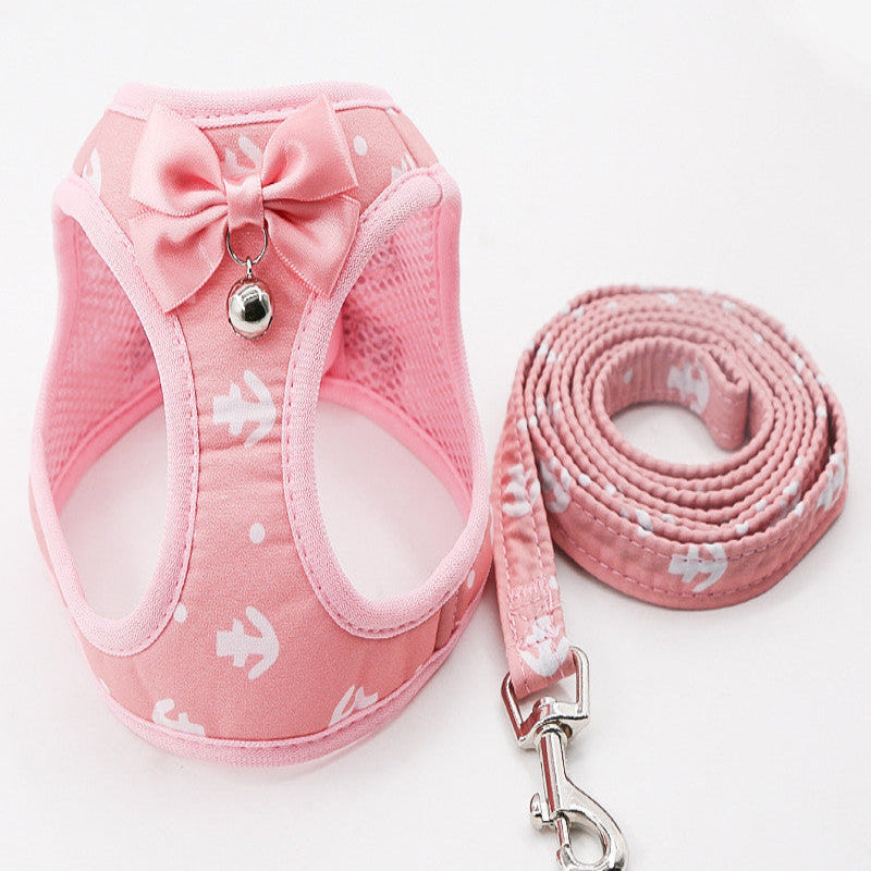 Cat Harness & Leash Set – Stylish Bow Design