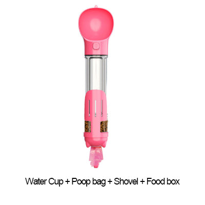3-in-1 Portable Dog Water Bottle & Food Feeder – 300ml / 500ml