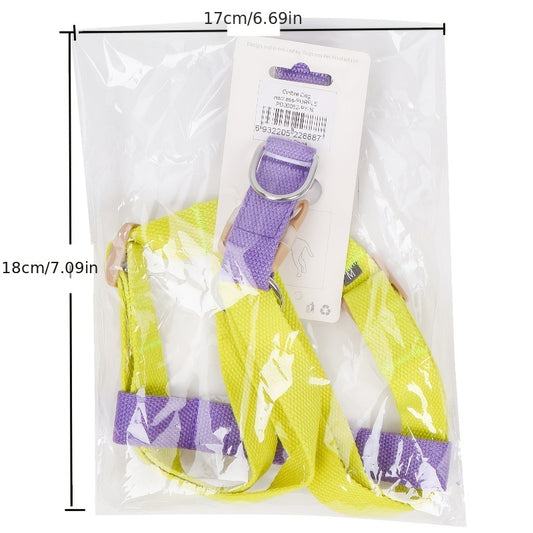 Anti-Escape Dog Harness & Leash Set – Colorblock Design