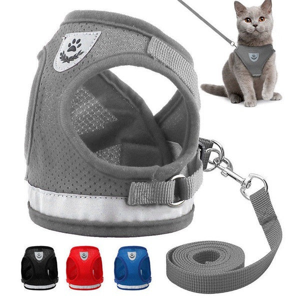 Breathable Mesh Pet Harness – Chest & Back Comfort