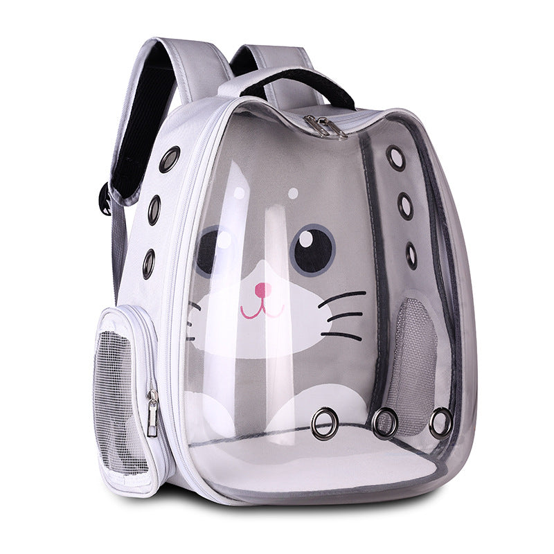Transparent Bubble Pet Backpack – Cat & Small Dog Carrier