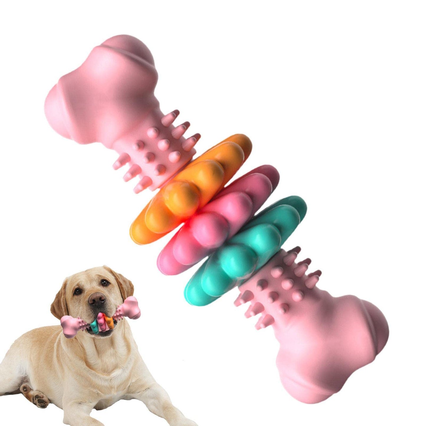 Dog Dental Chew Toy – TPR Bone for Teeth Cleaning