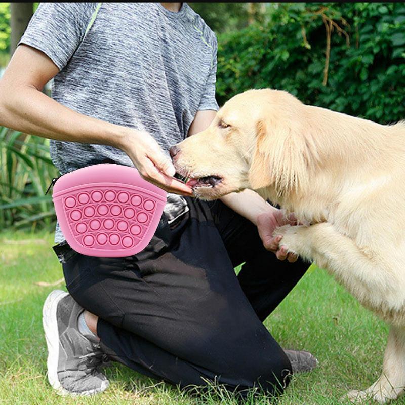 Silicone Dog Training Treat Pouch – Waist Pack