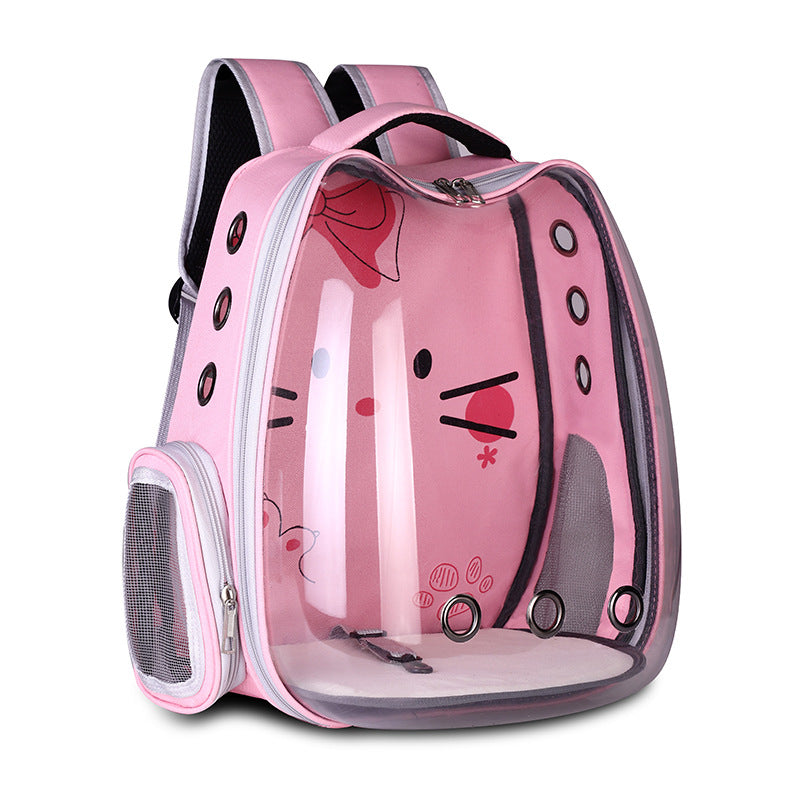 Transparent Bubble Pet Backpack – Cat & Small Dog Carrier