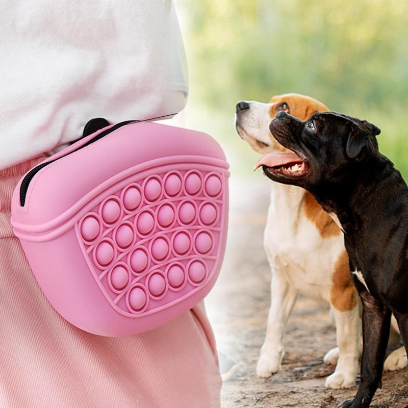 Silicone Dog Training Treat Pouch – Waist Pack